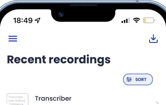 Importing an external audio file into Transcriber