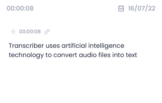 The Transcriber sidebar navigation on iPad